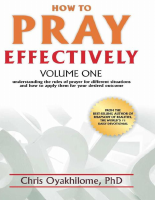 How to Pray Effectively - Chris Oyakhilome.pdf